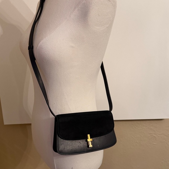 The Row Handbags - THE ROW sofia e/w crossbody bag black leather and suede